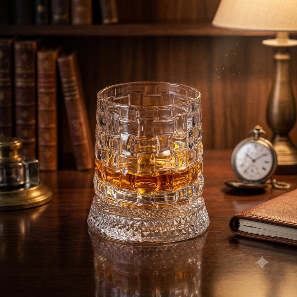 360 Degree Rotating Whiskey Glass