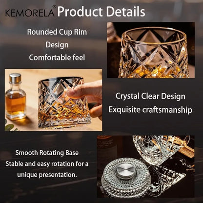 360 Degree Rotating Whiskey Glass