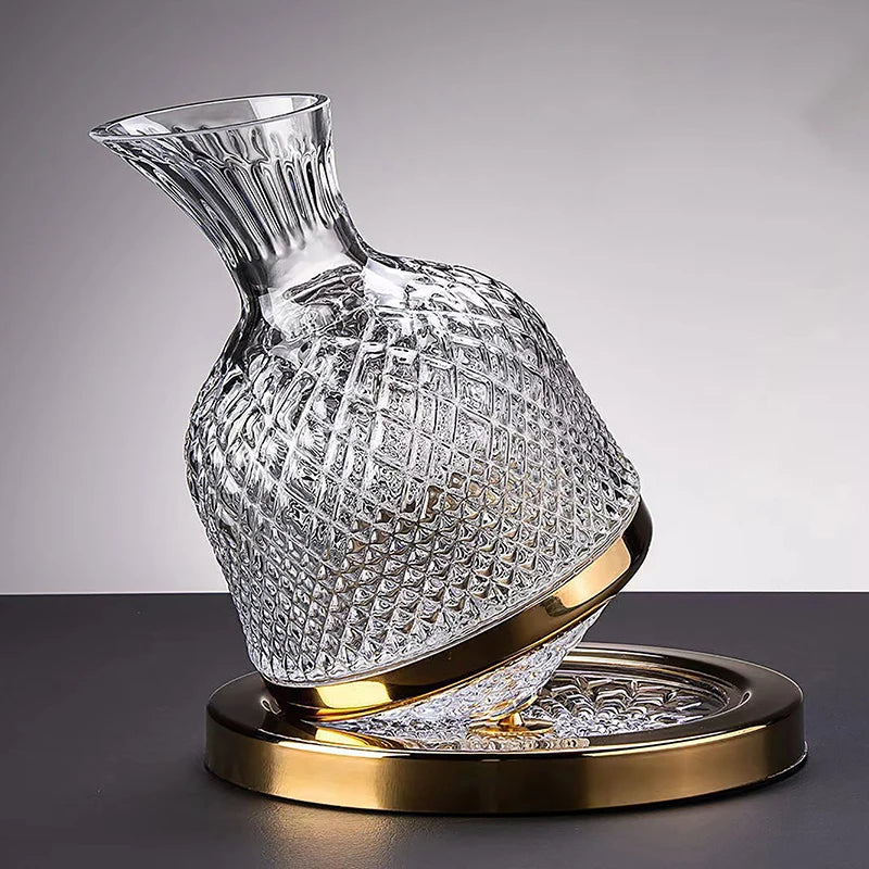 1.5 liter rotating wine decanter size details