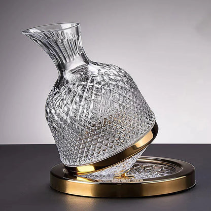 1.5 liter rotating wine decanter size details